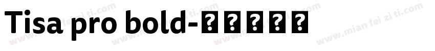 Tisa pro bold字体转换